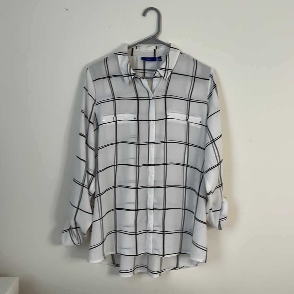 Apt. 9 Long Sleeve Blouse | Contemporary Stripes
